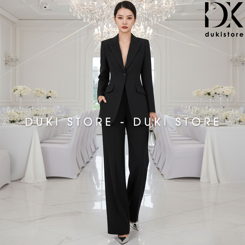 bộ áo vest nữ 1 cúc màu đen ống suông cao cấp bo-ao-vest-nu-1-cuc-mau-den-ong-suong-cao-cap-DKU0177-4.jpg